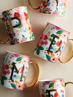 Load image into Gallery viewer, Garden Party Porcelain Monogram Mug
