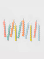 Load image into Gallery viewer, Pastel Rainbow Swirl Birthday Candles
