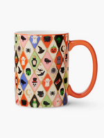 Load image into Gallery viewer, Halloween Argyle Porcelain Mug

