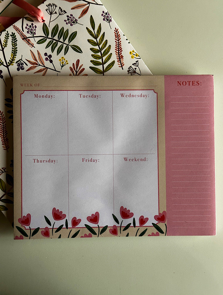 Tulips Weekly Notepad