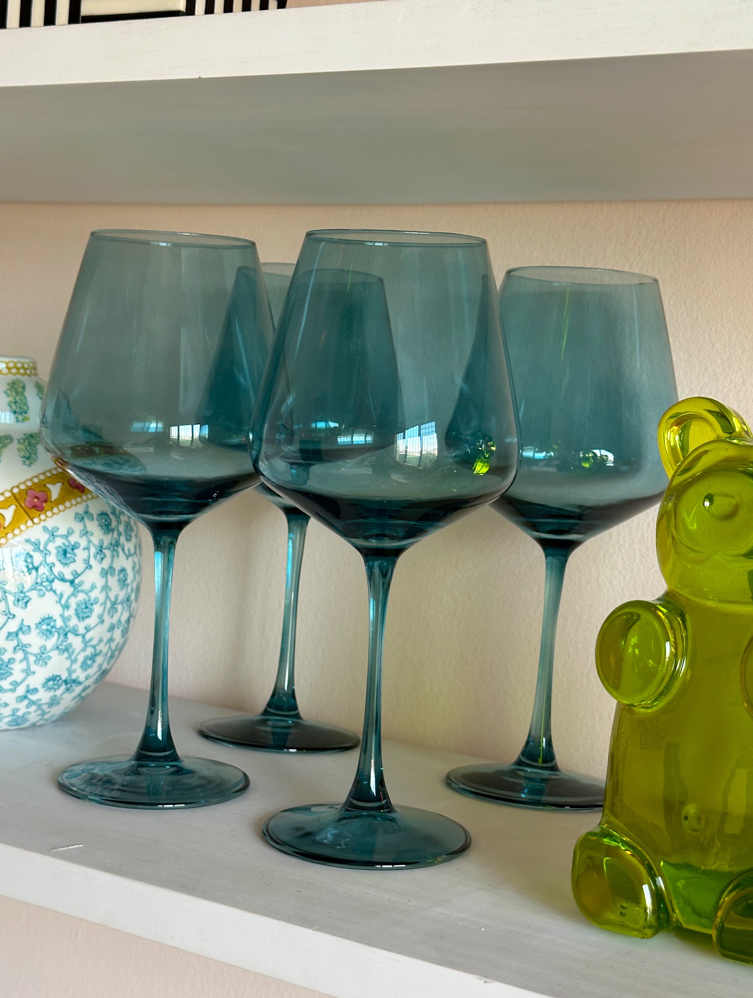Blue Glass Set of 4