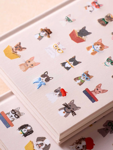 Cat Embroidered Journal
