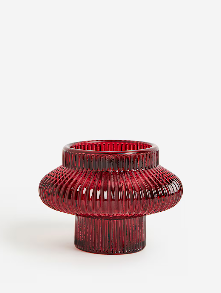 Red Candle Holder
