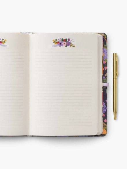 Violet Garden Party Journal With Pen