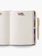 Load image into Gallery viewer, Violet Garden Party Journal With Pen
