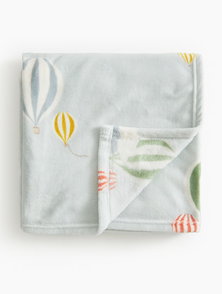 Hot Air Balloons Fleece Throw