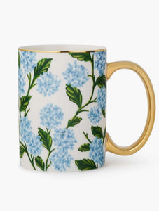 Hydrangea Porcelain Mug