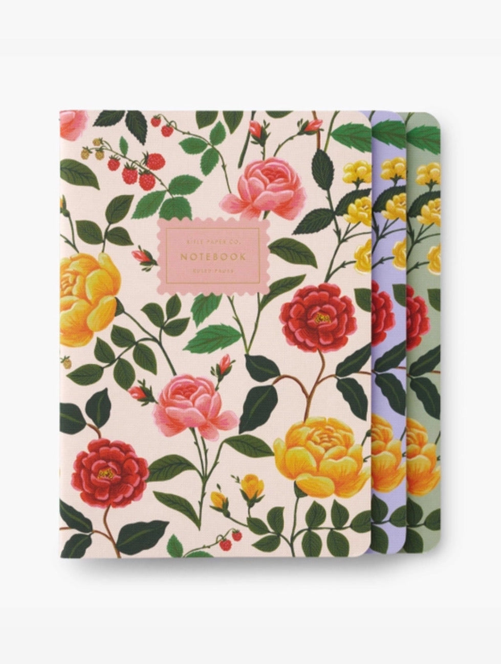 Roses Stitched Notebook Set