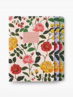 Load image into Gallery viewer, Roses Stitched Notebook Set
