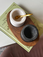 Load image into Gallery viewer, Salt and Pepper Marble Set
