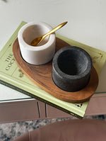 Load image into Gallery viewer, Salt and Pepper Marble Set
