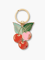 Load image into Gallery viewer, Cherries Enamel Keychain
