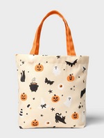 Load image into Gallery viewer, Halloween Beige Tote Bag
