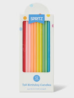Load image into Gallery viewer, Rainbow Tall Birthday Candles
