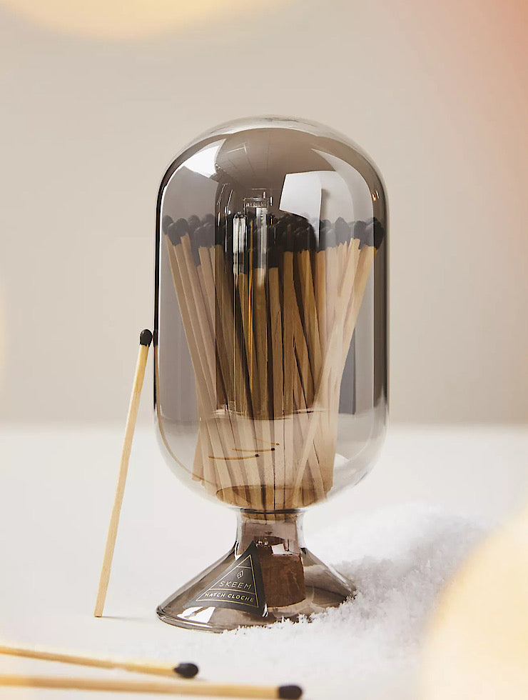 Skeem Iridescent Glass Match Cloche