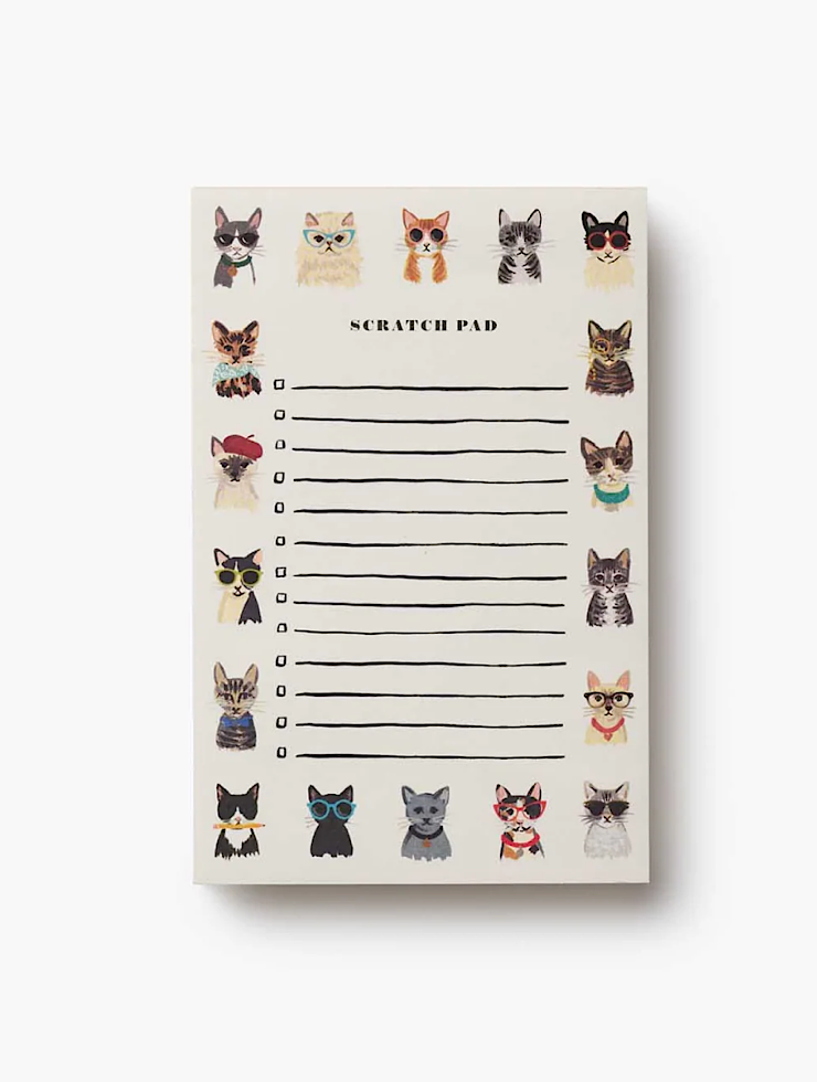 Cats Checklist Notepad