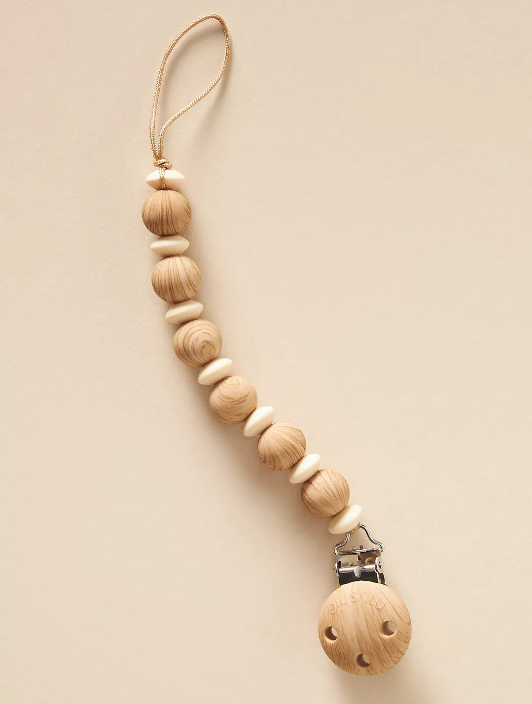 Mushie Luna Silicone Pacifier Clip
