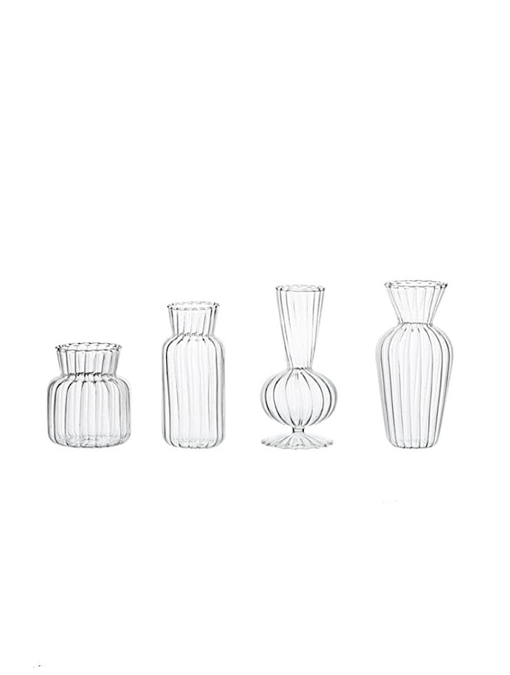 Clear Glass Bud Set