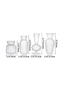 Clear Glass Bud Set