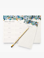 Load image into Gallery viewer, Garden Party Blue Weekly Meal Planner
