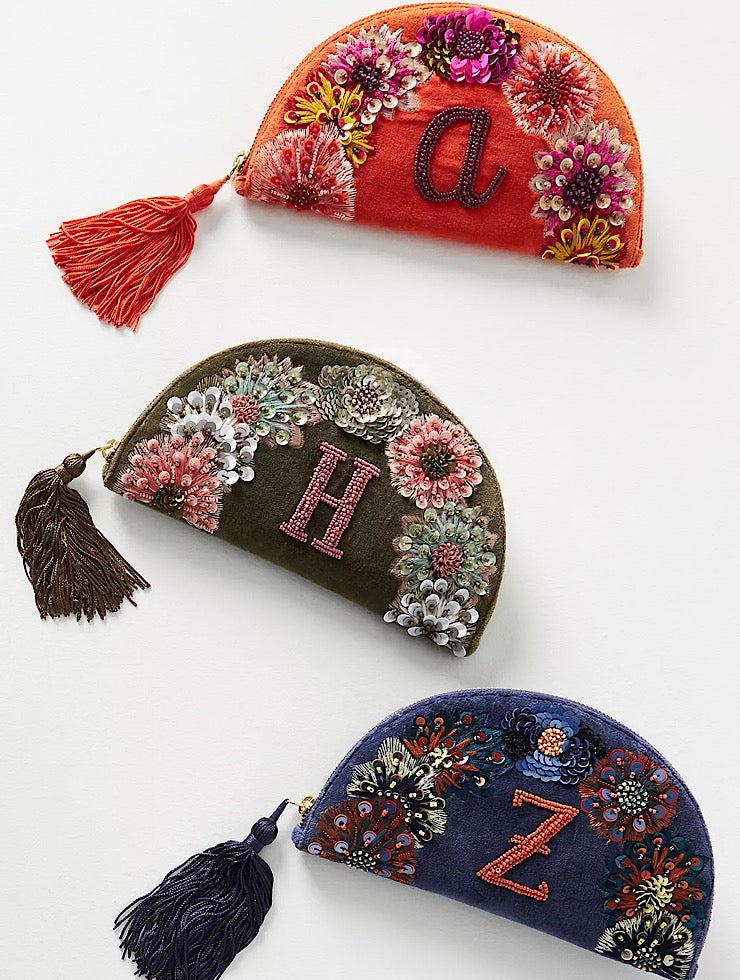 Monogram Crescent Pouch