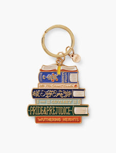 Book Club Enamel Keychain