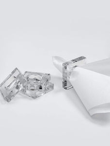Acrylic Napkin Ring Set