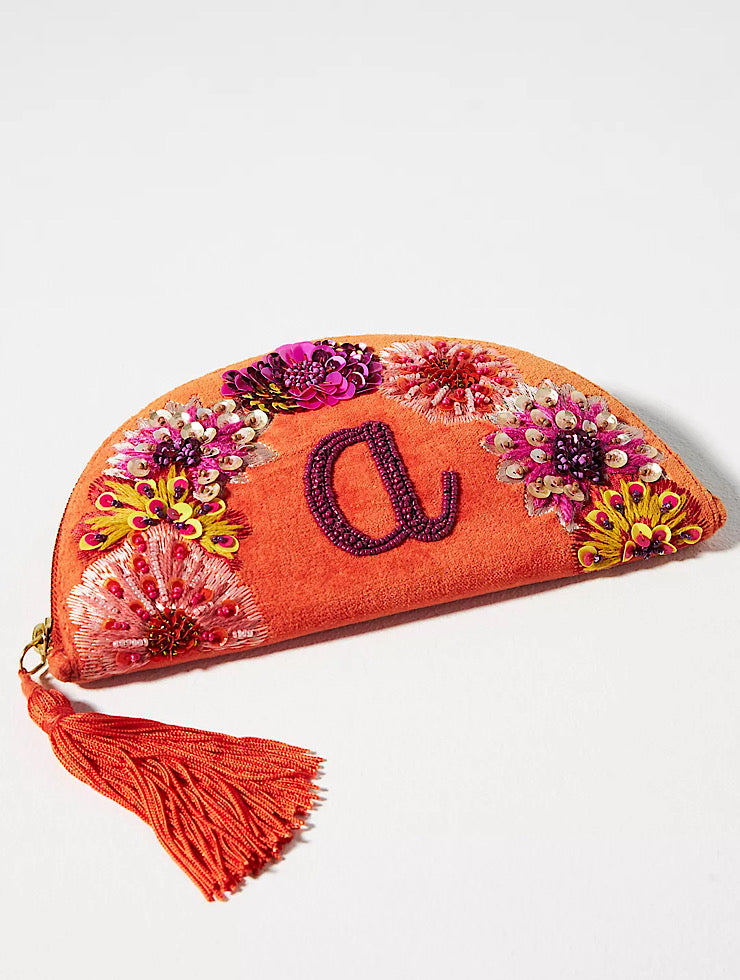 Monogram Crescent Pouch