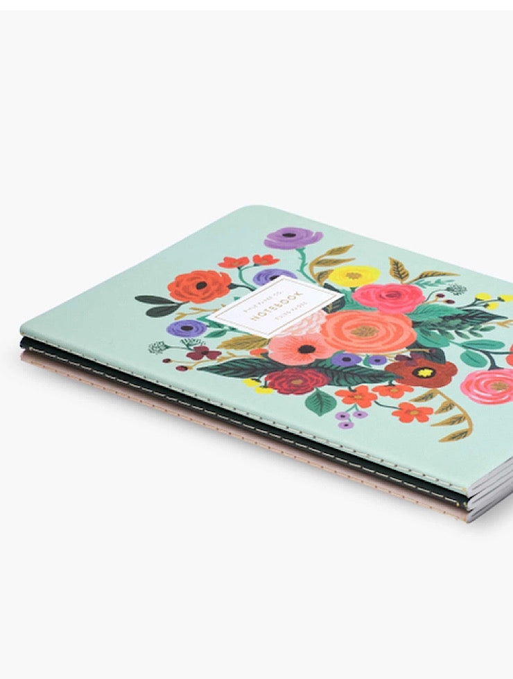 Garden Party Stitched Notebook Set
