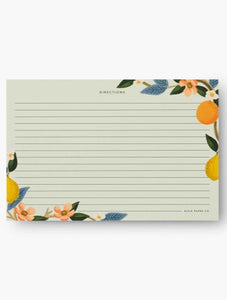 Citrus Grove Recipe Card Set