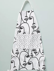 Black & White Optic Apron