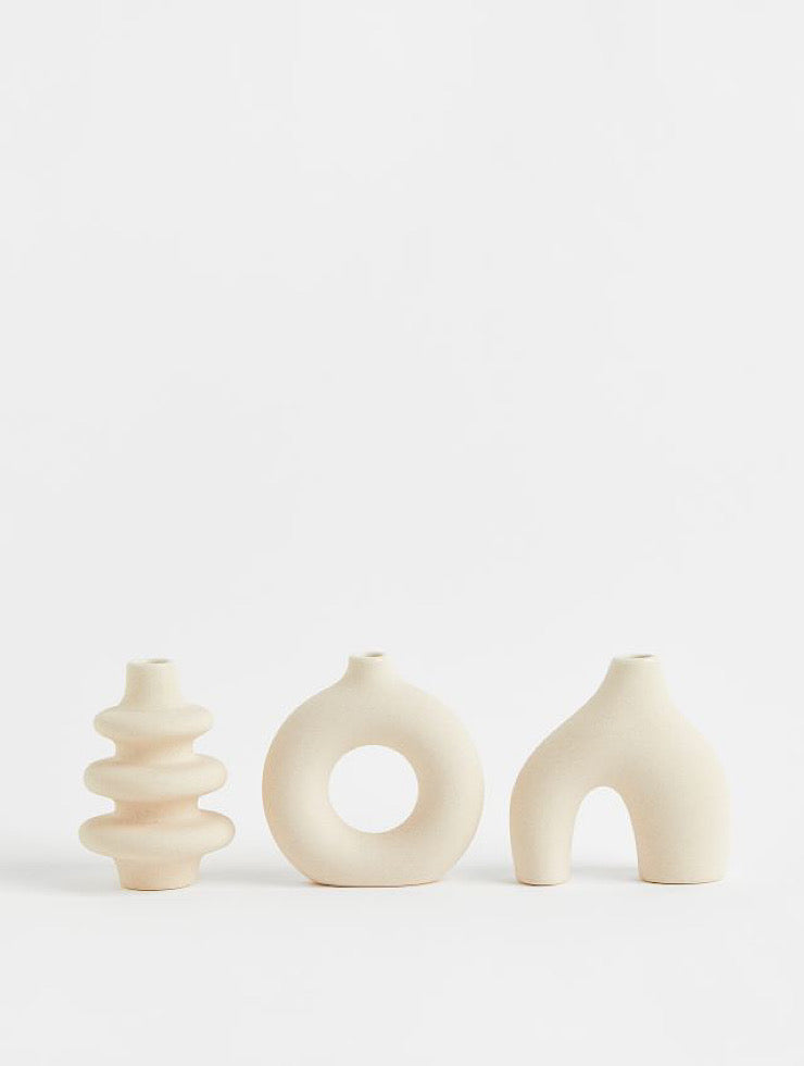 Mini Stoneware Vase Set